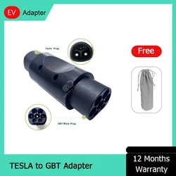 Hot Sale Super Charger 32A 7KW 7.4KW NACS Tesla To GB/T EV Adapter Converter GBT Electric Car BYD ID 4 6 Charging