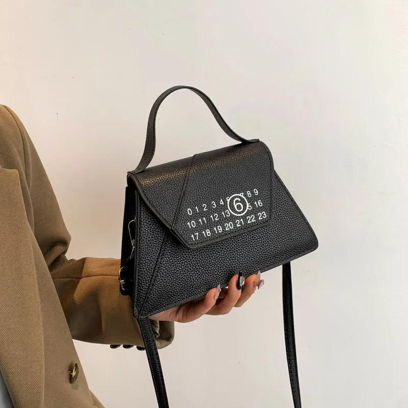 Autumn Winter Luxury Crossbody Bag Women\'s New Fashion Trapezoidal Hand-held Solid Color Versatile Texture Female Shoulder Bag