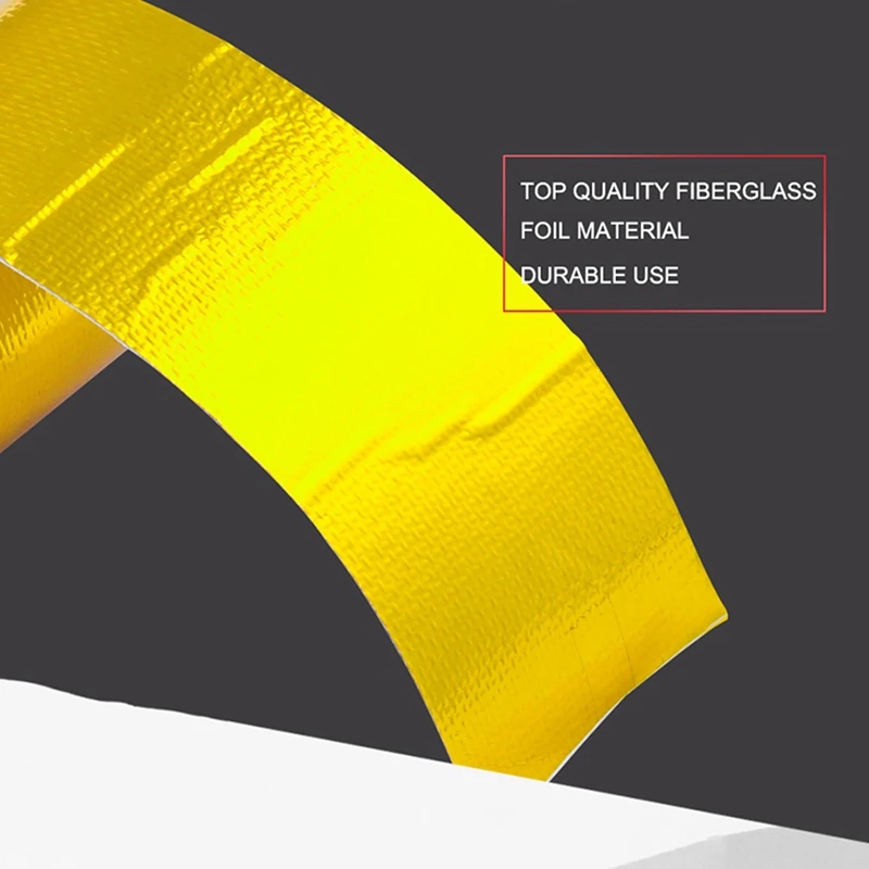 5X Reflect A Gold Thermal Tape Air Intake Heat Insulation Shield Wrap Reflective Heat Barrier Self Adhesive Engine