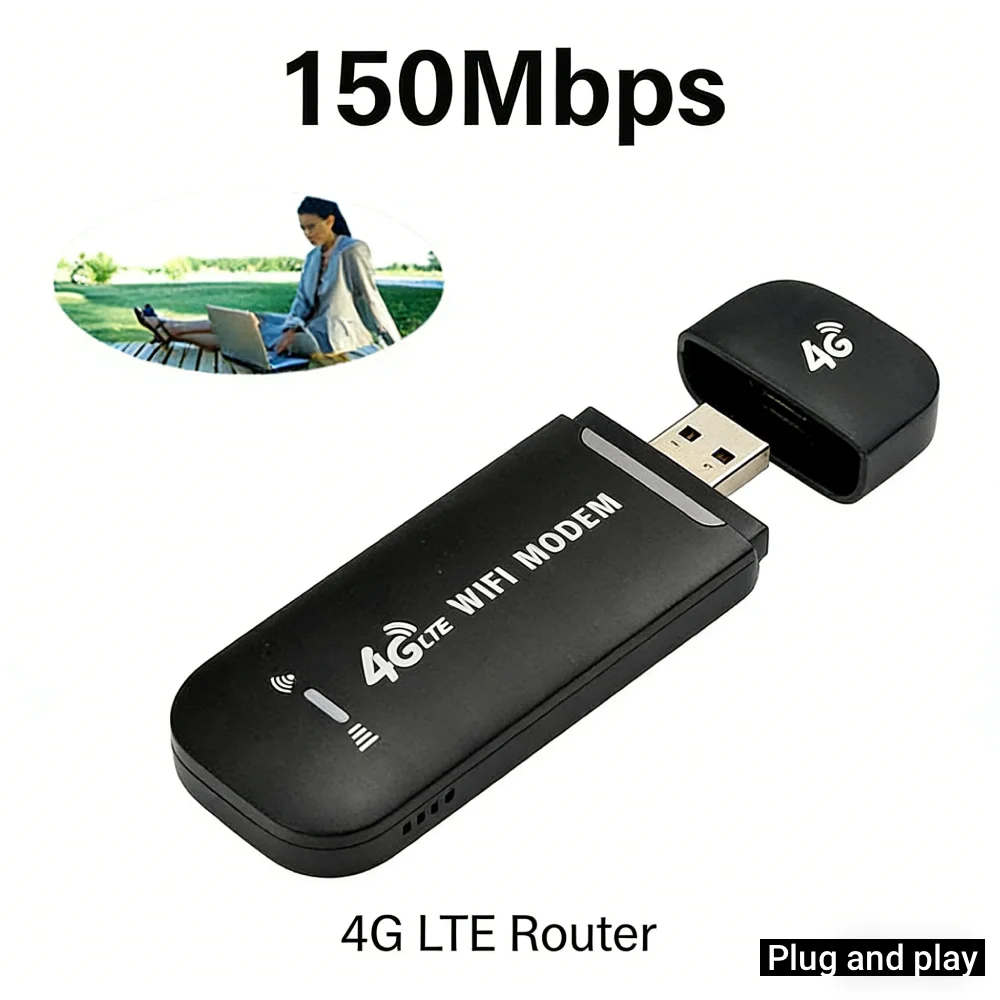 4G مودم USB Qualcomm 8916 Chip 4G FDD/3G WCDMA B1 150Mbps محول الشبكة اللاسلكية لمحول شبكة WiFi الإنترنت عالي السرعة