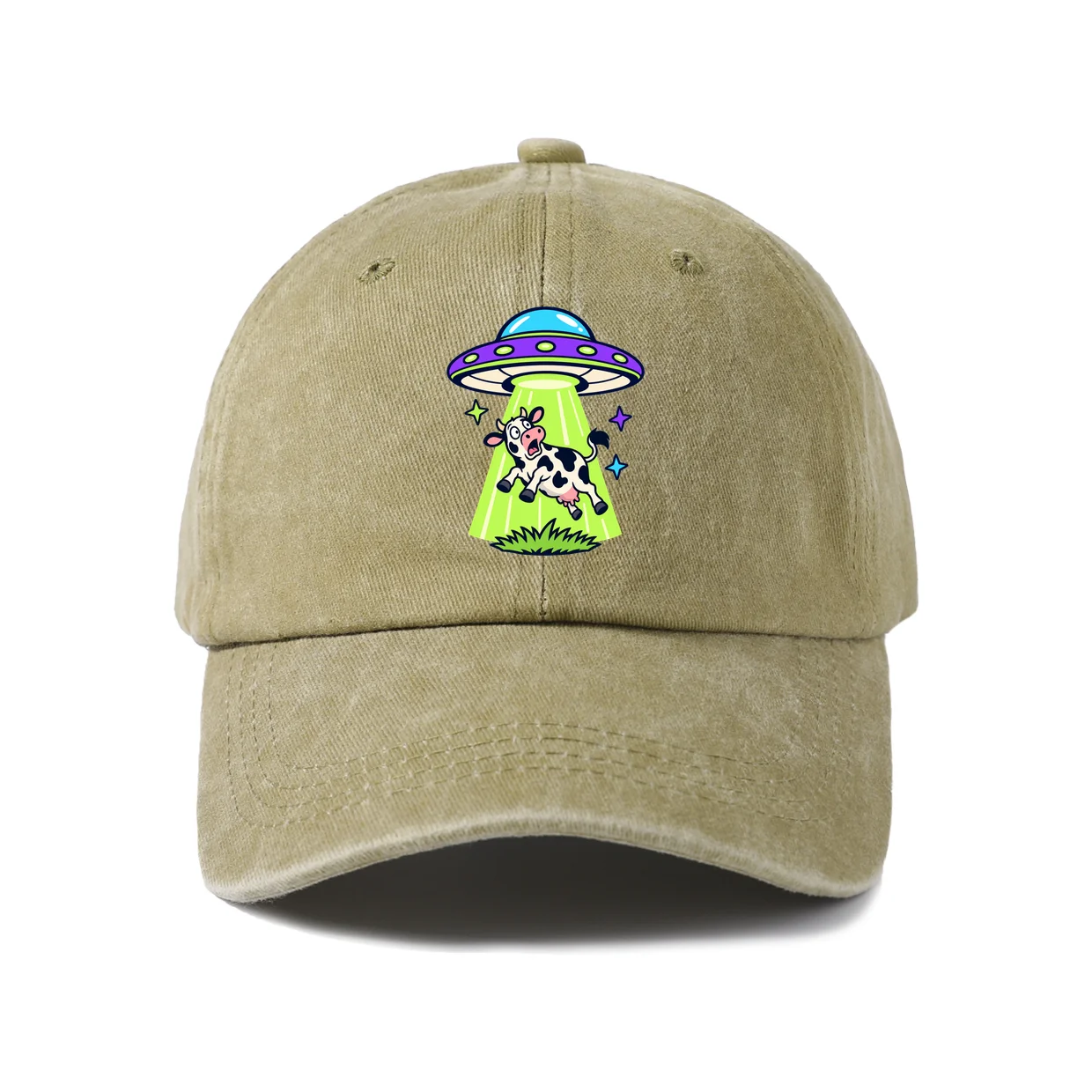 Vintage Washed Baseball Cap with Witch Potion Bottle Graphic, Adjustable Unisex Dad Hat, Streetwear Gift