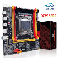 ZSUS X79 VG2 Motherboard LGA 2011 Slot Support Intel Xeon v1 v2 CPU Processor DDR3 RAM Desktop Memory M.2 NVME SATA 2.0