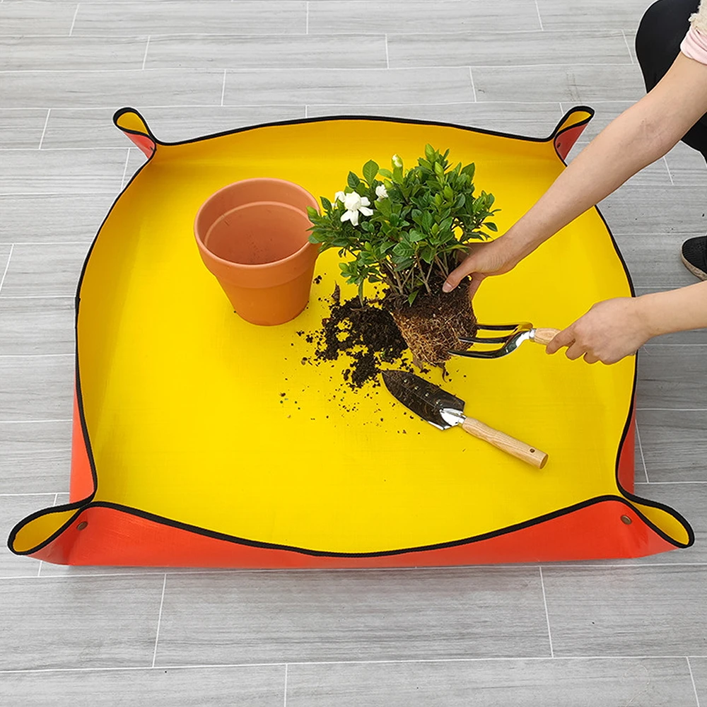 

Plant Transplant Mat Oxford Gardening Mat Soil Changing Mat Indoor Portable Gardening Tray Gardening Tools Supplies