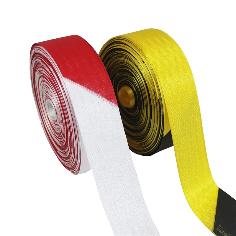 1pc thick 50m double-sided printing  Warning line  Retractable Canvas Bulk Warning Isolation Belt  Note safety warning tape