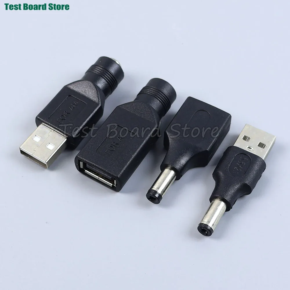 

1/2/5pcs AC TO DC Adapter Plug USB Male Female To DC Male Female DC 5.5 * 2.1MM Power Converter 5V Plug Charging Adapter