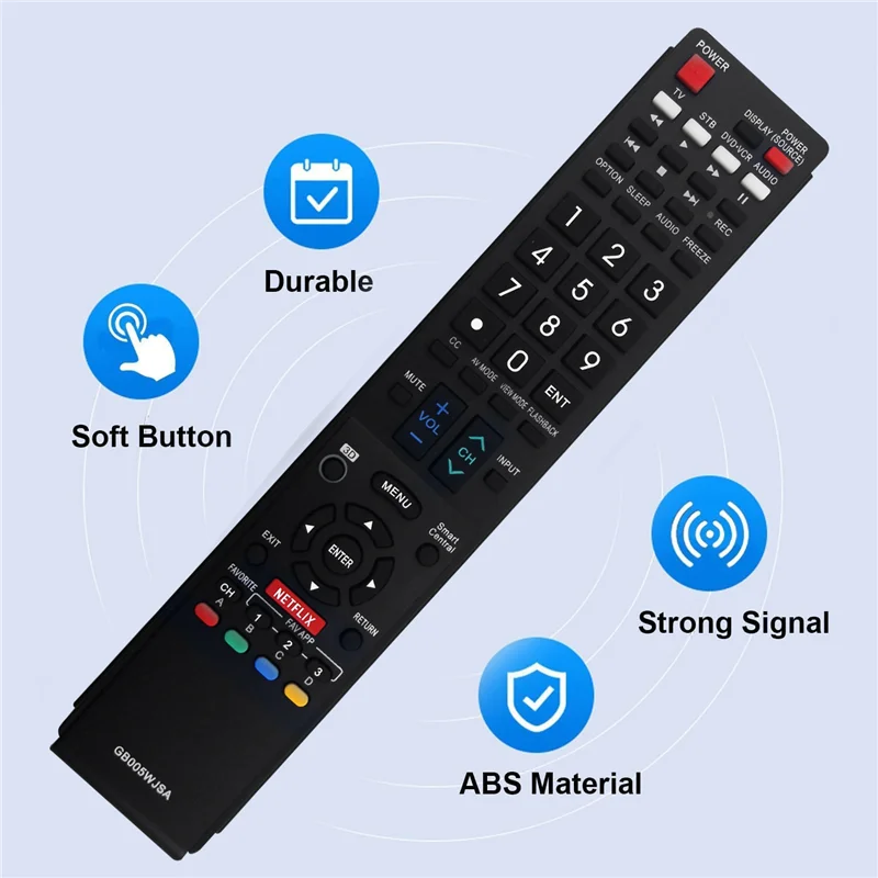 A57G-交換用リモコン GB005WJSA シャープ AQUOS TV GB004WJSA GA935WJSA GA890WJSA GB105WJSA リモコン用