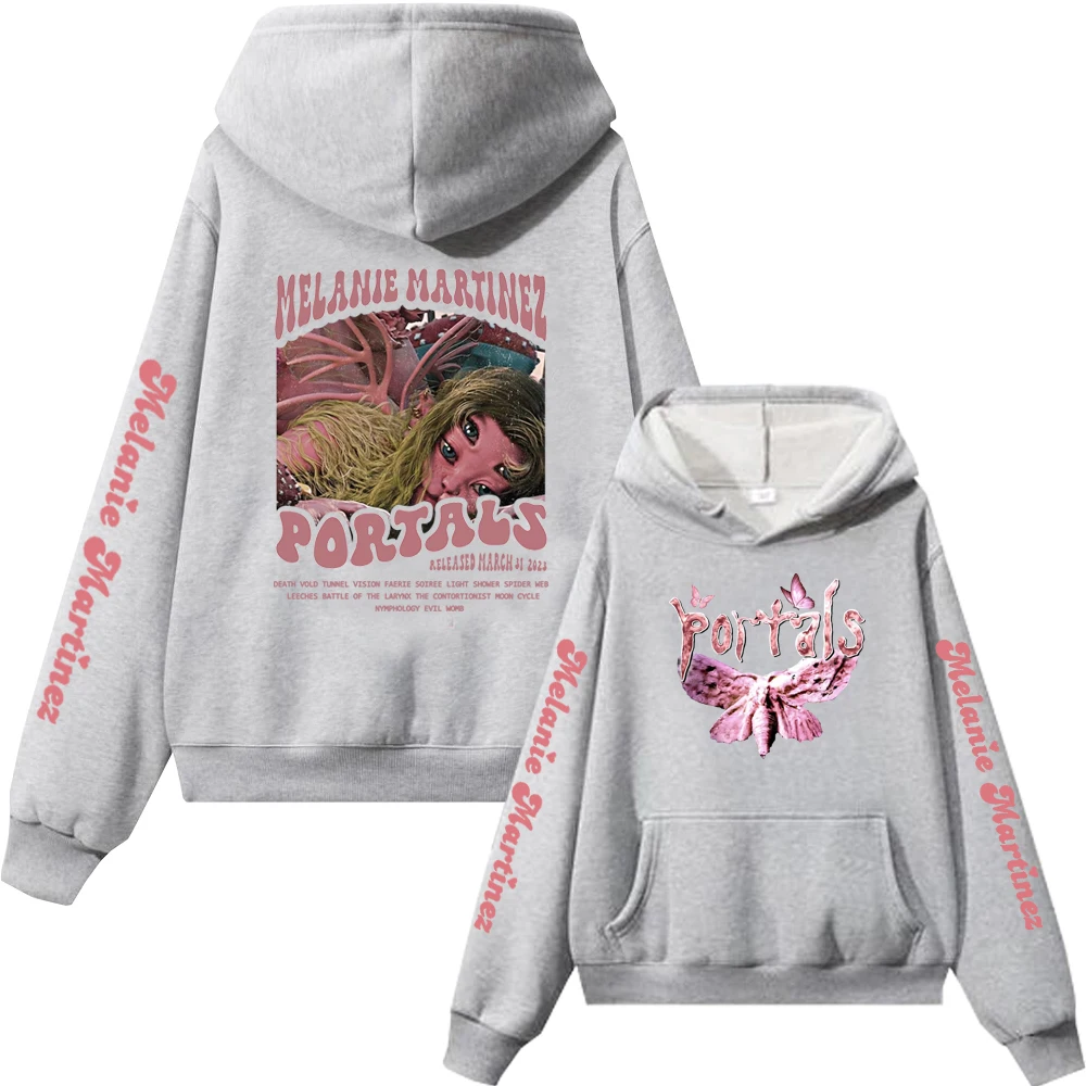 Melanie Martinez Portals Bluzy z nadrukiem Mężczyźni Kobieta Hip Hop Bluza z kapturem Bluzy z kapturem Harajuku Pulowery Unisex Dres Odzież