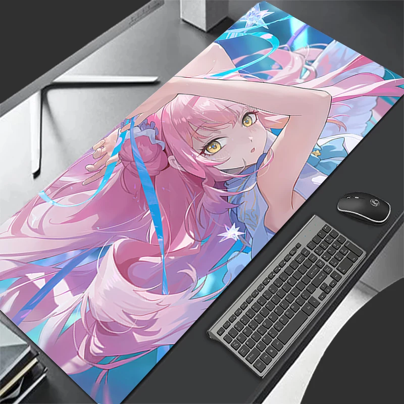 Mousepad Computer Gaming Accessories Keyboard Pad Office Rubber Mouse Pad B-blue Archive Misono Mika Decoracion Desk Mouse Mat