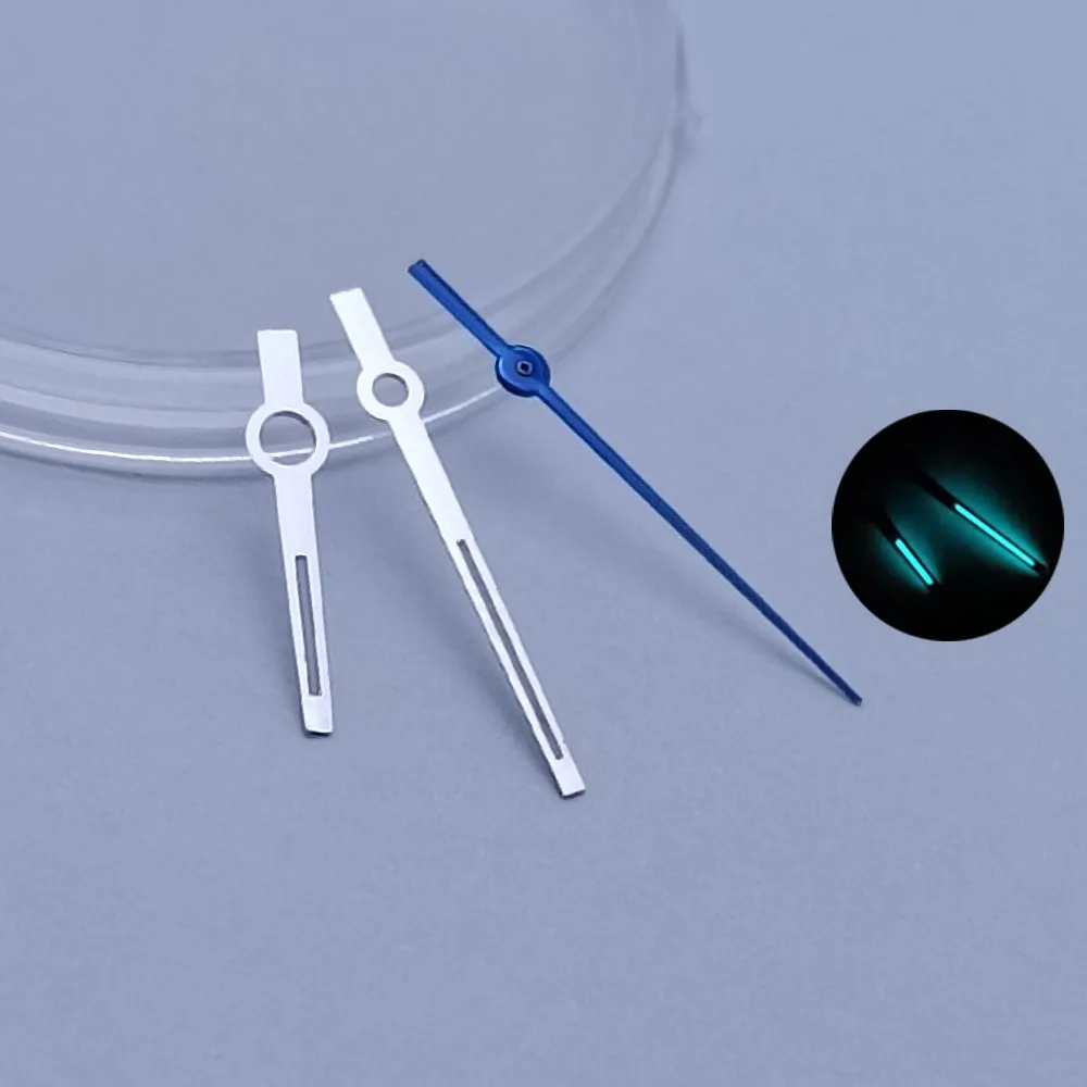 31Mm Wijzerplaat En Wijzers Passen 8285 Beweging Bovenste En Onderste Dubbele Kalender Wijzerplaat Groen Lichtblauw Groen Lichtgevend Horloge Accessoires