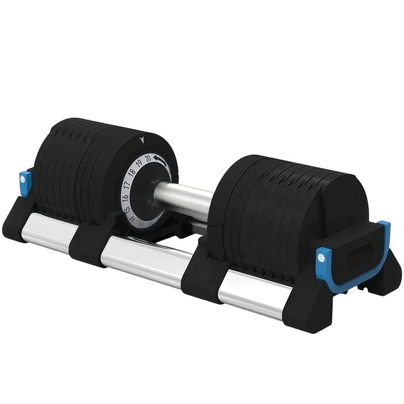 20KG Adjustable Steel Dumbbell Set with 1KG Increment Ergonomic Handle for Weight Lifting & Fitness Equipment