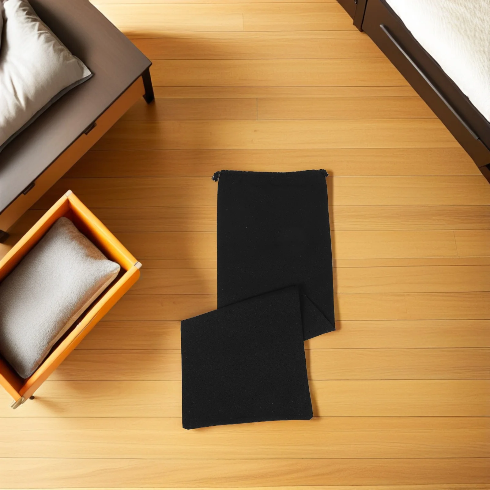 

Drawstring Rug Storage Bag White Oxford Cloth Moisture Resistant Large Cushion Blanket Carrier Outdoor Camping Picnic Mat Travel