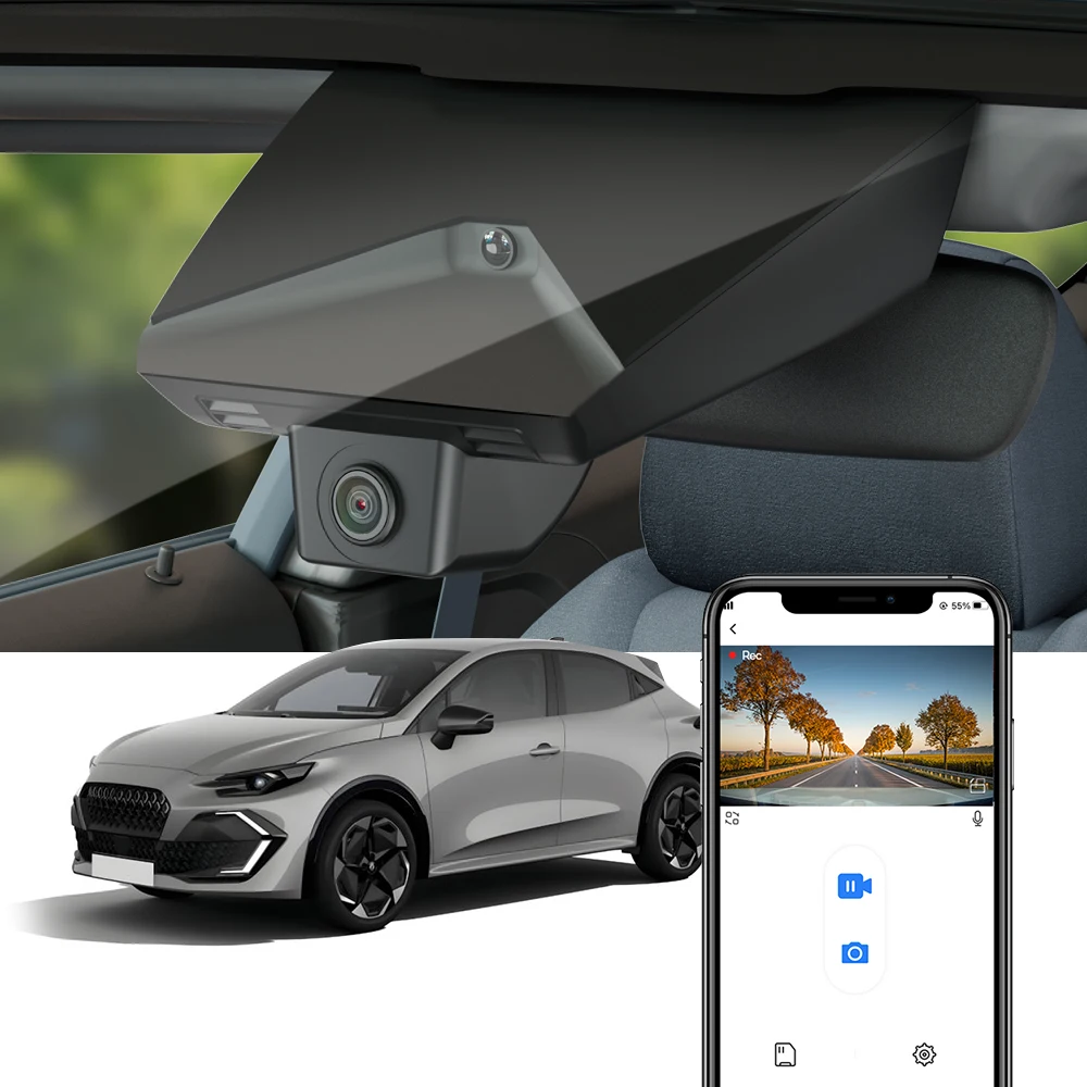 Fitcamx 4K Dashcam for Renault Clio VI 2025-2026 & Captur 2020-2024, Ultra HD Driving Recorder Plug & Play WiFi APP