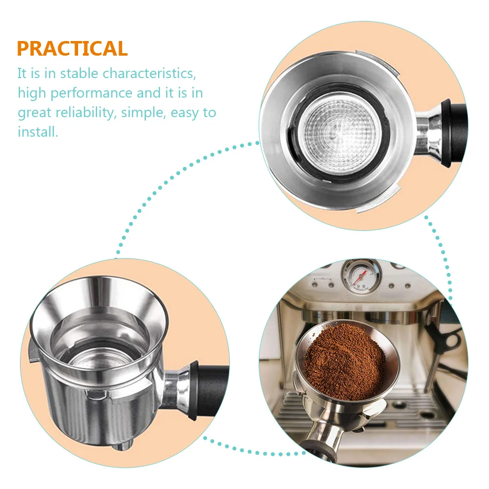 

53Mm Coffee Dosing Ring Stainless Steel Anti-Leak Dosing Funnel for Espresso Machine Easy to Use Coffee Making Tool Accessory
