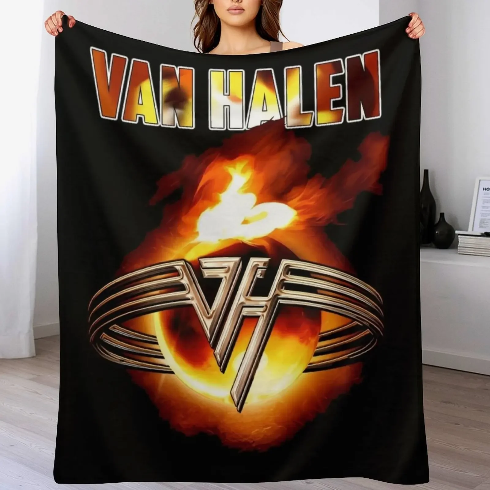 

Van Halen 11 BK Throw Blanket heavy to sleep Decorative Sofas Warm Blankets