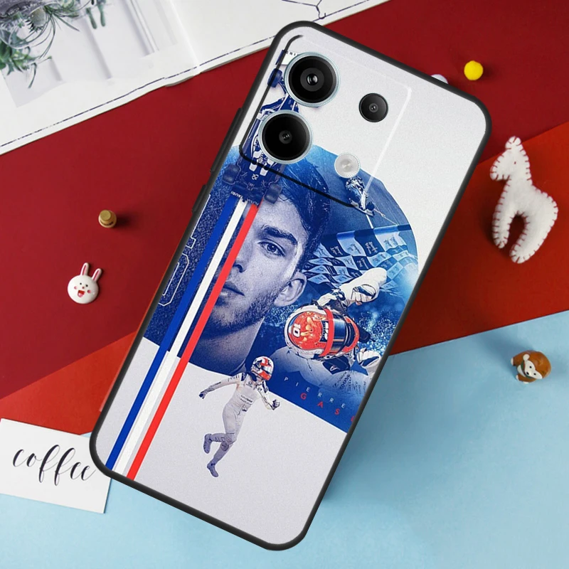 Pierre Gasly 10 F1 Case For Xiaomi Redmi Note 13 12 11 8 9 10 Pro Note 12S 11S 10S Redmi 12 10C 12C 13C Cover