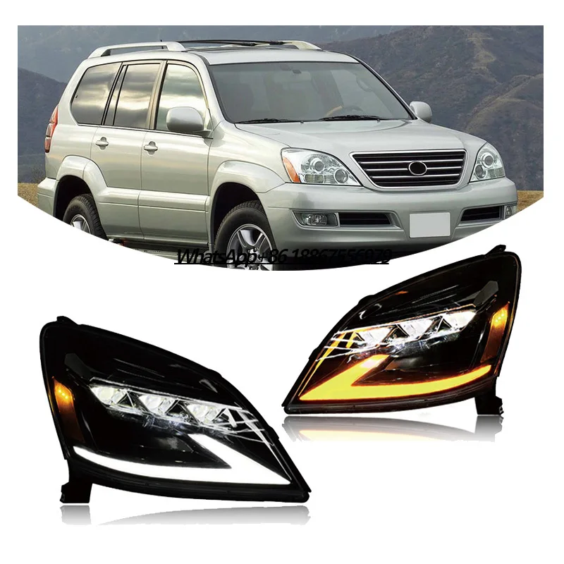 Car Accessories Headlamp for lexus Gx470  Headlight 2003-2009