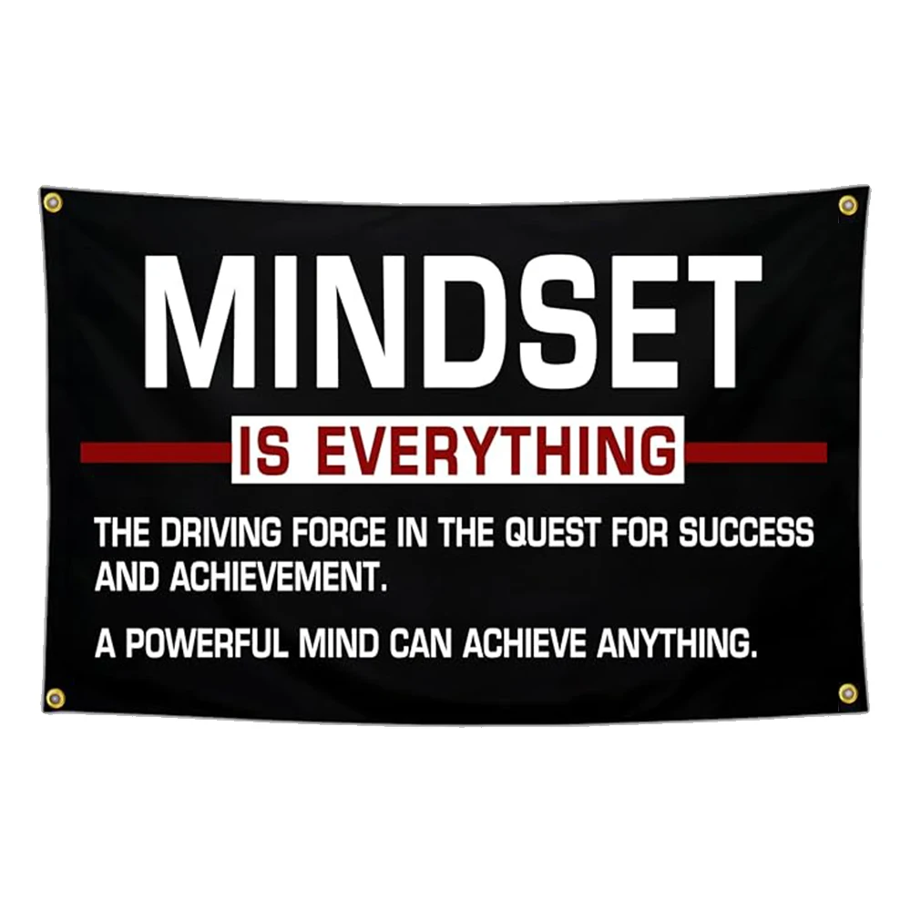 Discipline Motivational Flag 3x5 Ft Mindset is Everything Flag Gym Motivational Inspirational Banner Flags for Room