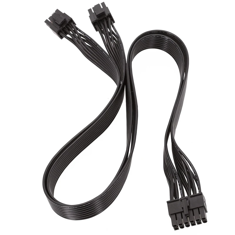 PSU Graphics Card Line 12Pin To Dual 8Pin(6+2) PCI-E Modular Power Cable For Seasonic P-860 P-1000 X-1050 (60Cm)