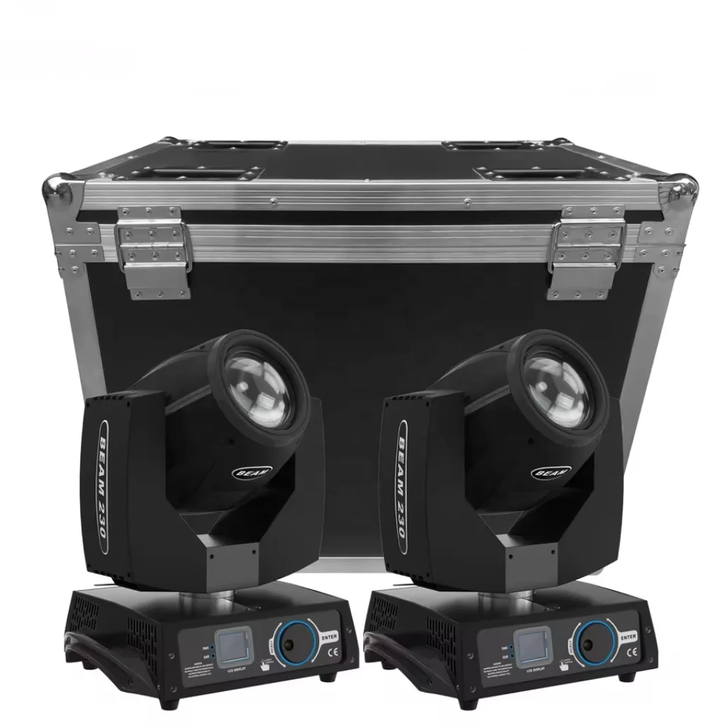 7r Moving Head Lights with Flight case RGBW 24 Prism Stage Movinghead Lights