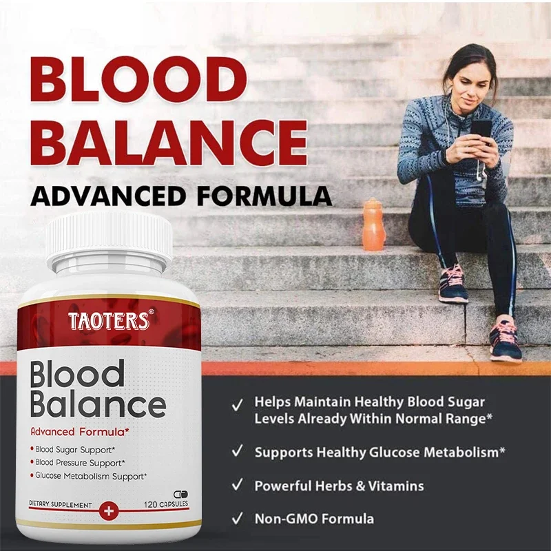 Blood Balance Advanced Formula All Natural Blood Sugar Support Supplement - Promotes Cardiovascular and Heart Health