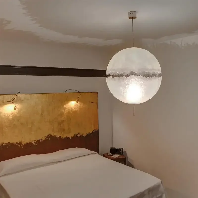 

Italian Postkrisi Designer Moon Pendant Chandelier High-end Atmosphere Lamp in Living Room Bedroom House Deceration LED Lighting