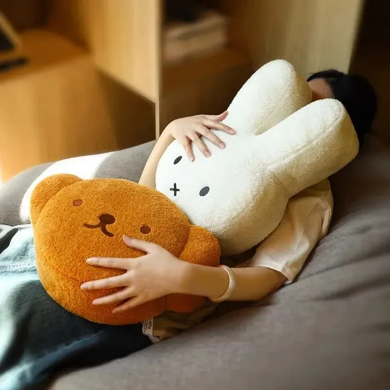 Miffy Kawaii Anime Cartoon Pillow Sleep Pillow Cute Personality Girls Bed Doll Pillow Couple Gift Simple Advanced Birthday Gift