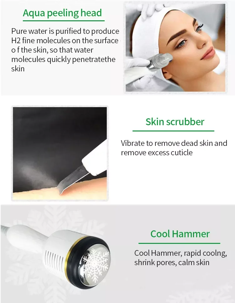 7 In 1 Korea Aqual Peeling Dermabrasie Machine Huid Water Zuurstof Gezicht Tillen Huidverjonging Schoonheid Apparatuur