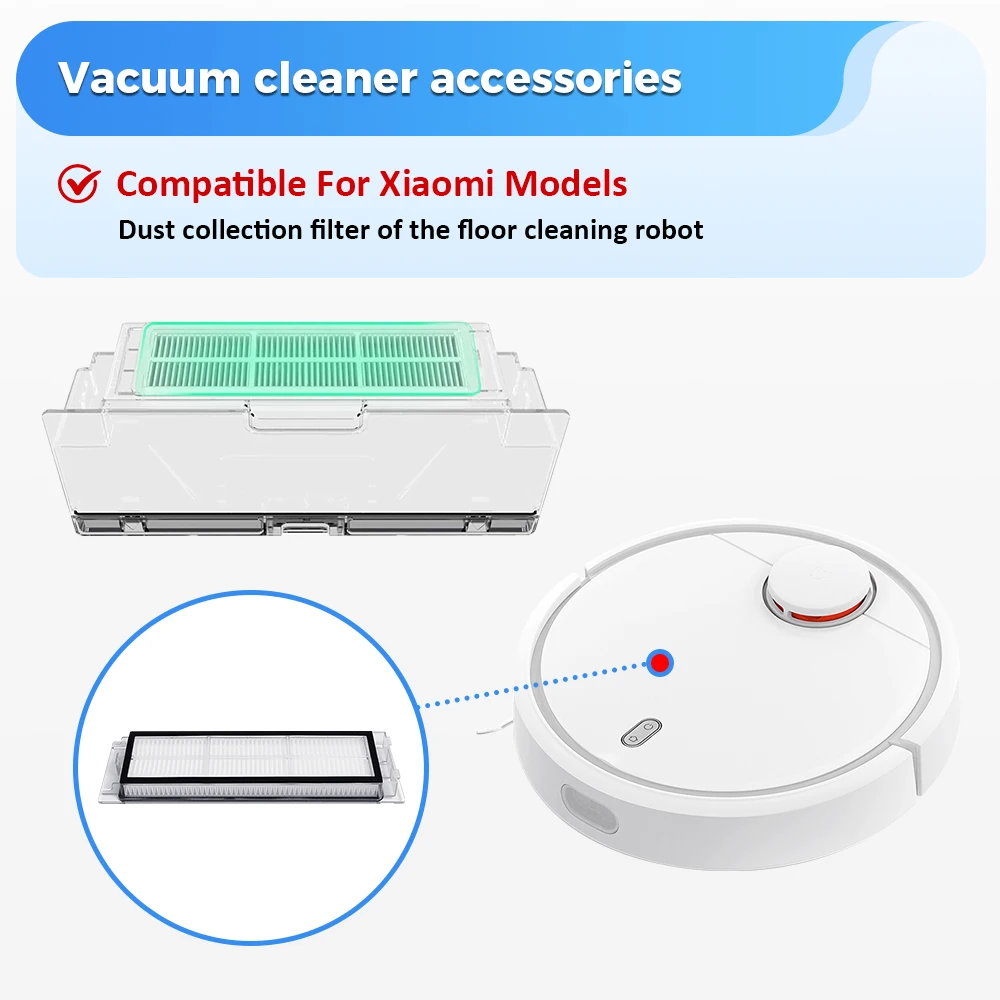 HEPA-фильтр для пылесоса Xiaomi Roborock S6 S5 MAX S6 Pure S6 MaxV S60 S65 S5 S50 S55 E25 E35, часть фильтра с активированным углем