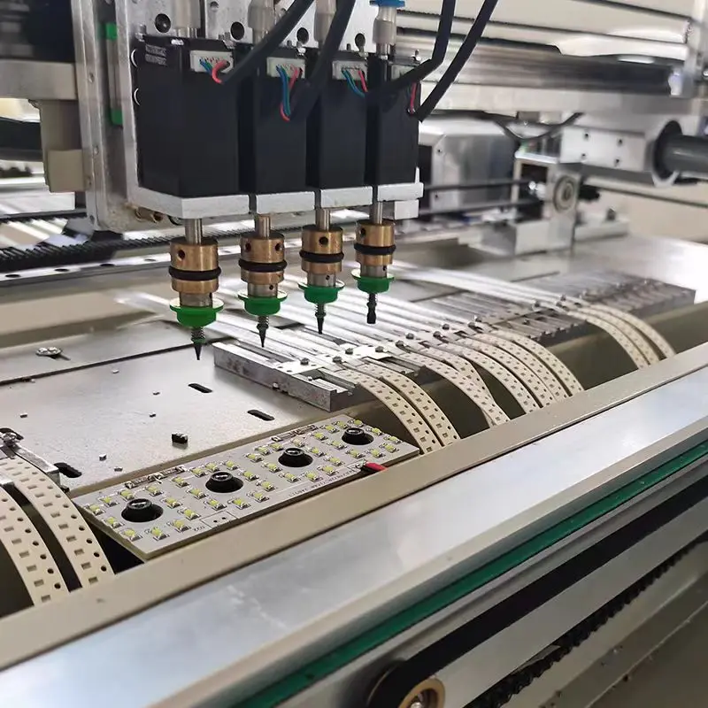 SMD SMT High Precision Pick and Place Machine with 4 Heads 42 Feeders Pcb Mounting Machine Puhui Mt-605