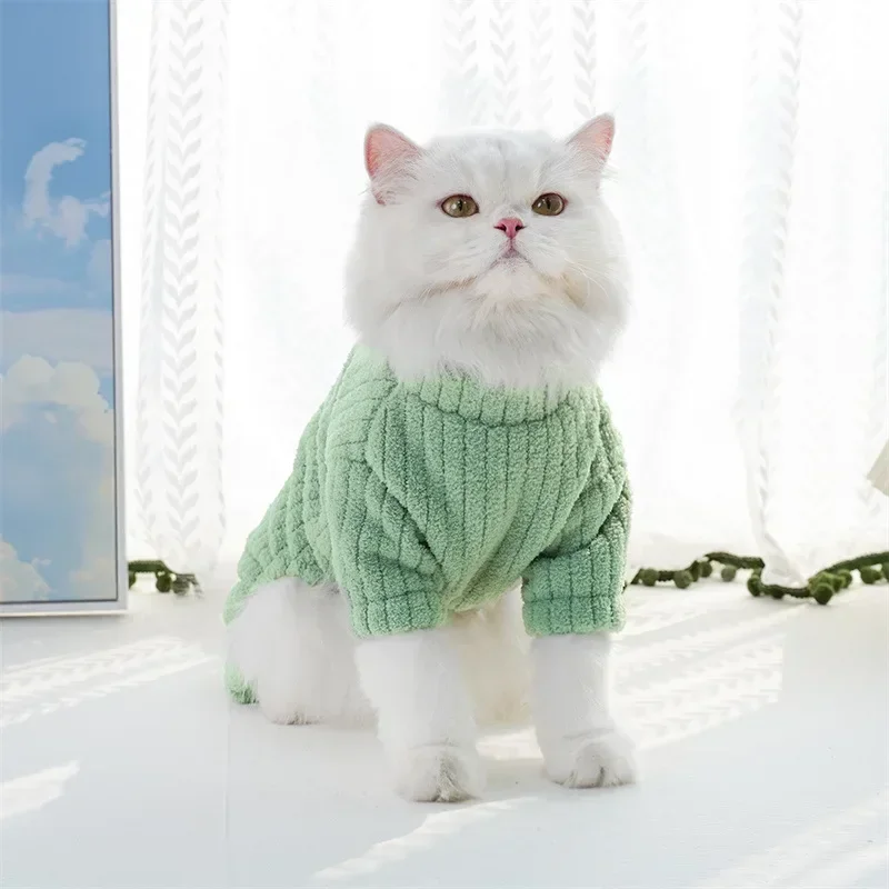 Winter Pet Plush Dog Jumpsuit Warm Dog Overalls Fashion Puppy Pajamas Cute Soft Cat Jumpsuits Pet Outfits Chihuahua Dog Clothes