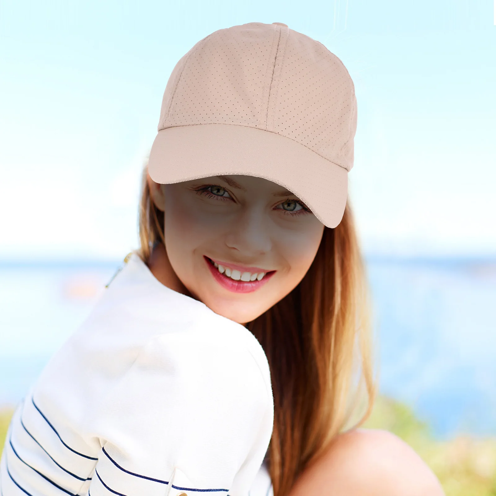 

Quick Dry Hat Breathable Sun Protection Cap Wide Brim Adjustable For Men Women Outdoor Running Hiking Travel Summer