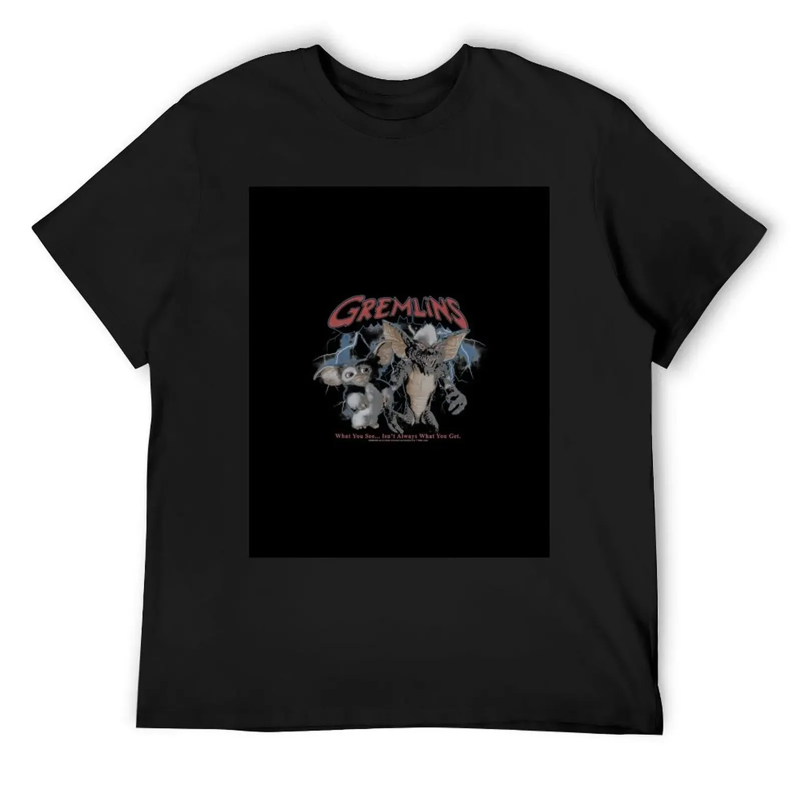 Gremlins Lightning Storm Portrait T-Shirt graphic shirts designer shirts heavy weight t shirts for men