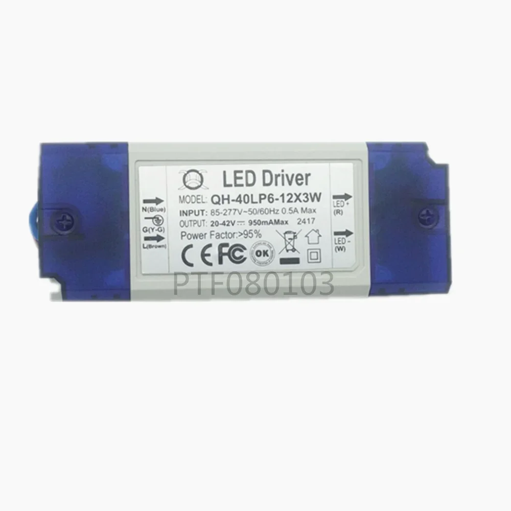1pcs AC 85-265V input 6-12x3W 900mA Constant LED Driver Convertor Transformer for 30W High power led chip
