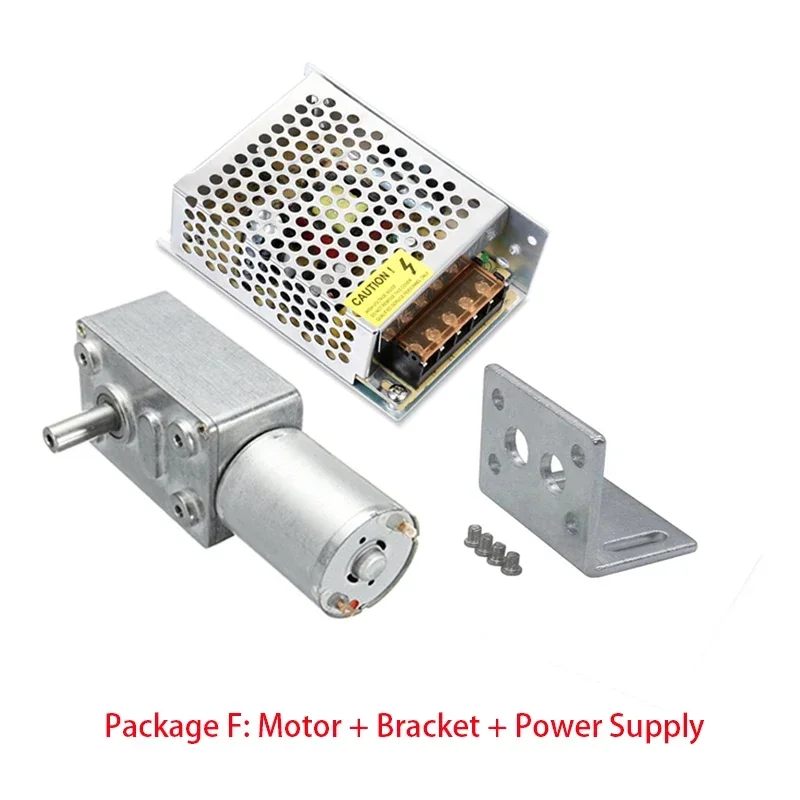 JGY370 Silnik z przekładnią 12V 24V Niska prędkość Duży moment obrotowy jgy370 Wspornik + kontroler + reduktor z odwróconym zasilaniem Mini silnik redukcyjny