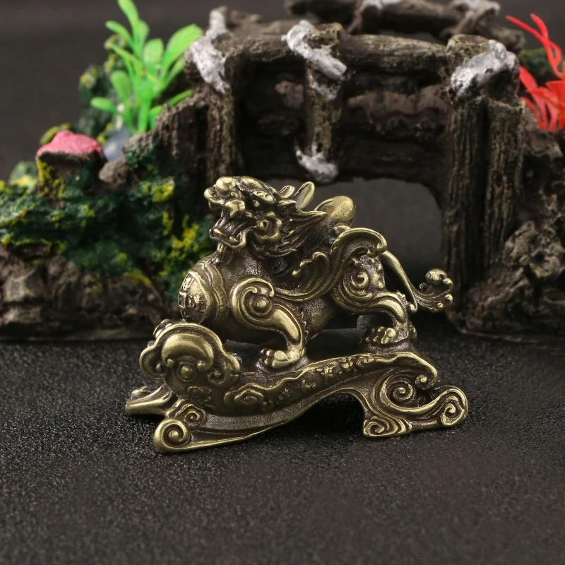 

Magnificent Little Beast Zodiac Auspicious Dragon Decoration Home Jewelry Bronze Handicraft Collection