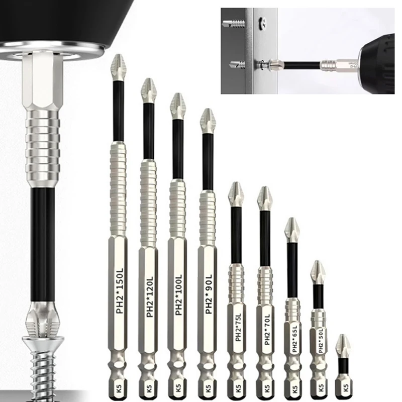 Hohe Magnetische Schraubendreher Bohrer Set Starke Magnetische Haltbarkeit Schraubendreher Bohrer Set Universal Anti-Slip Power Tool