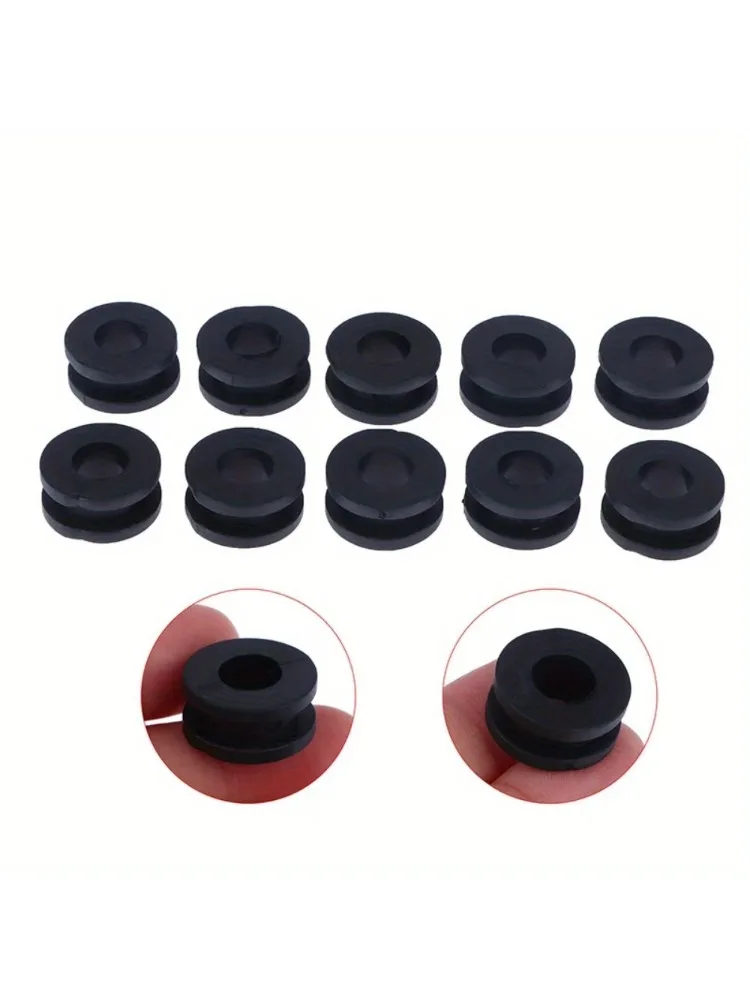 Couvercle latéral de carénage de moto, œillets en caoutchouc, rondelles en plastique adaptées à Yamaha Honda Suzuki Kawasaki 10 pièces