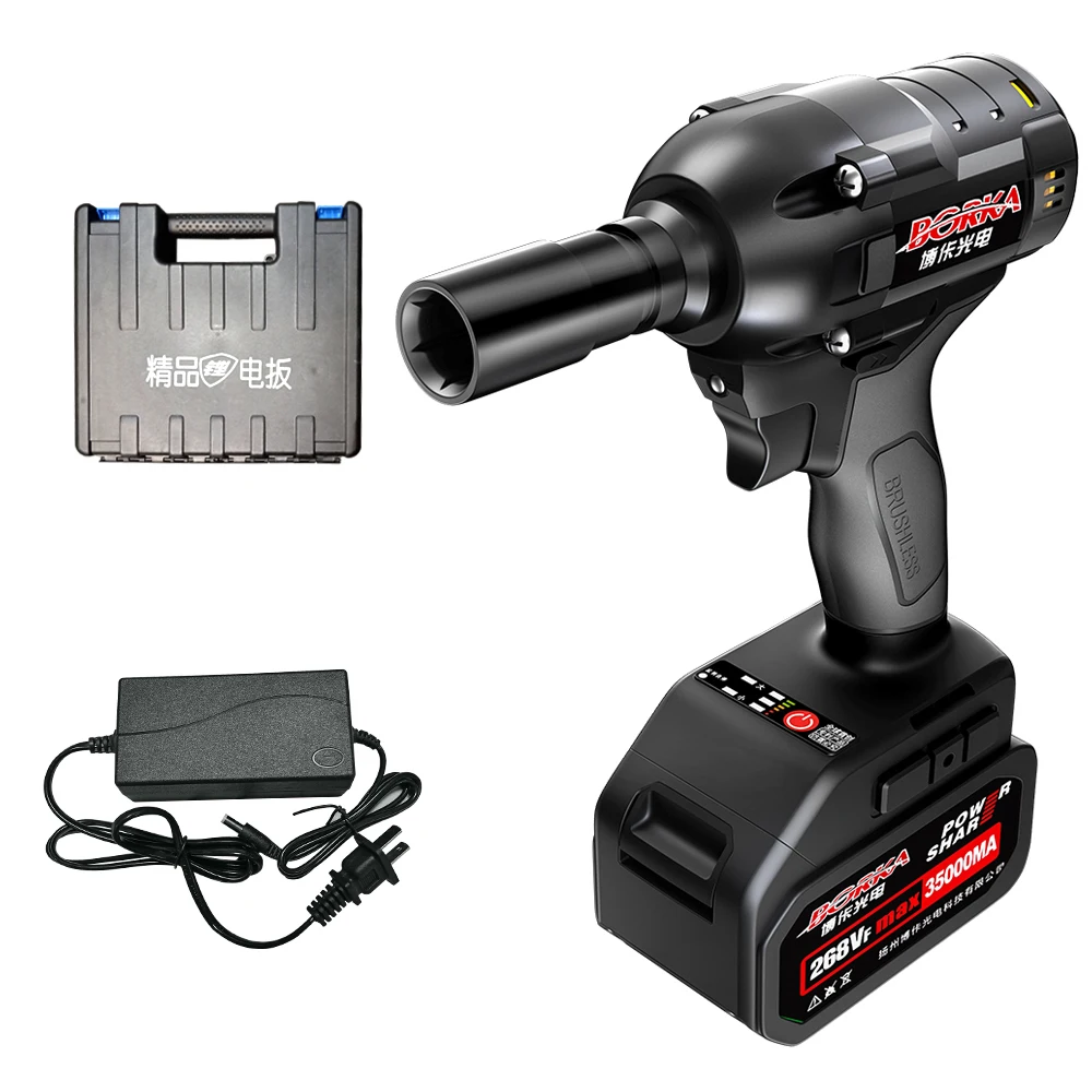 Borka Power Tools Li-ion Battery Cordless Brushless Electric Impact Wrench