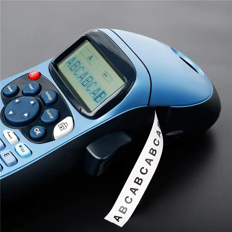 6 Buah Pembuat Label Pita Label Isi Ulang Letratag untuk Dymo 91331White 4M X 12Mm Printer Label untuk Pembuat Label Dymo