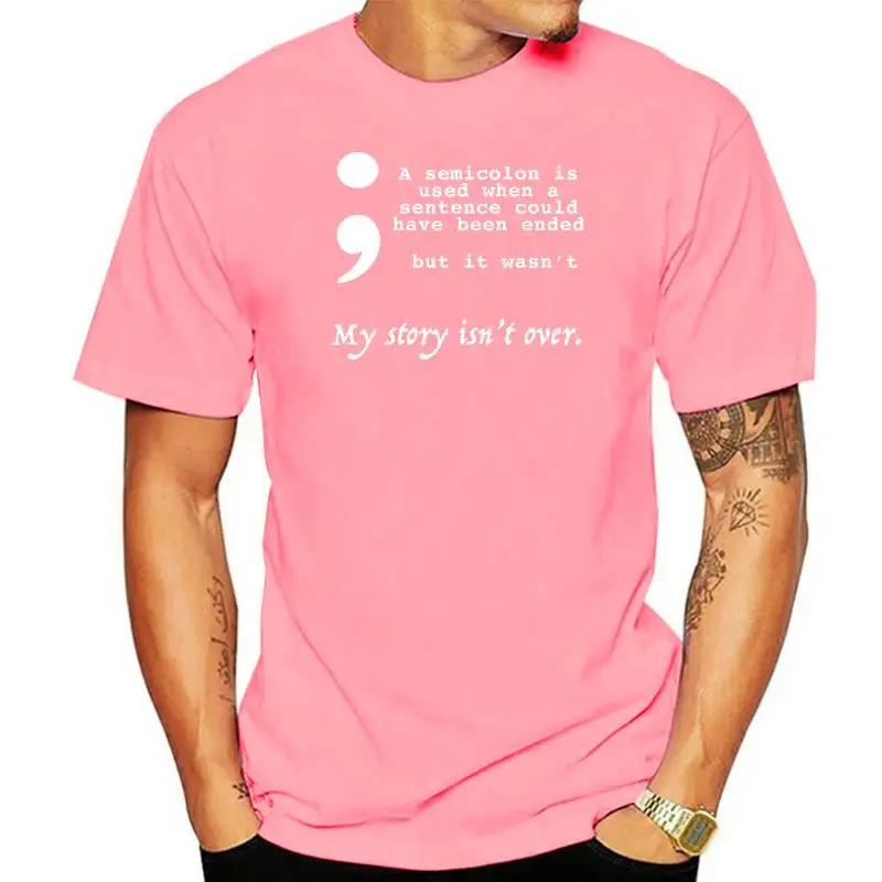 Semicolon Suicide Prevention Awareness T-Shirt