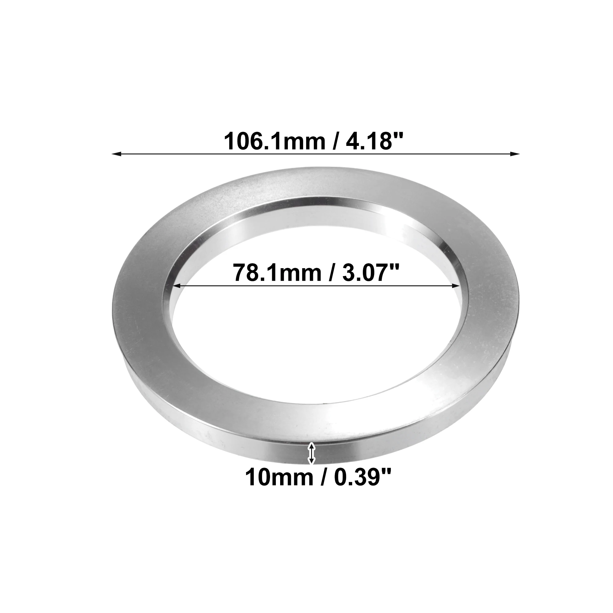 UXCELL 4 Stück OD 100,1mm 106,1mm 108mm 110mm zu ID 67,1mm 93,1mm 100mm Auto-Radnabenzentrierringe Radbohrung-Zentrieradapter – Detail 4