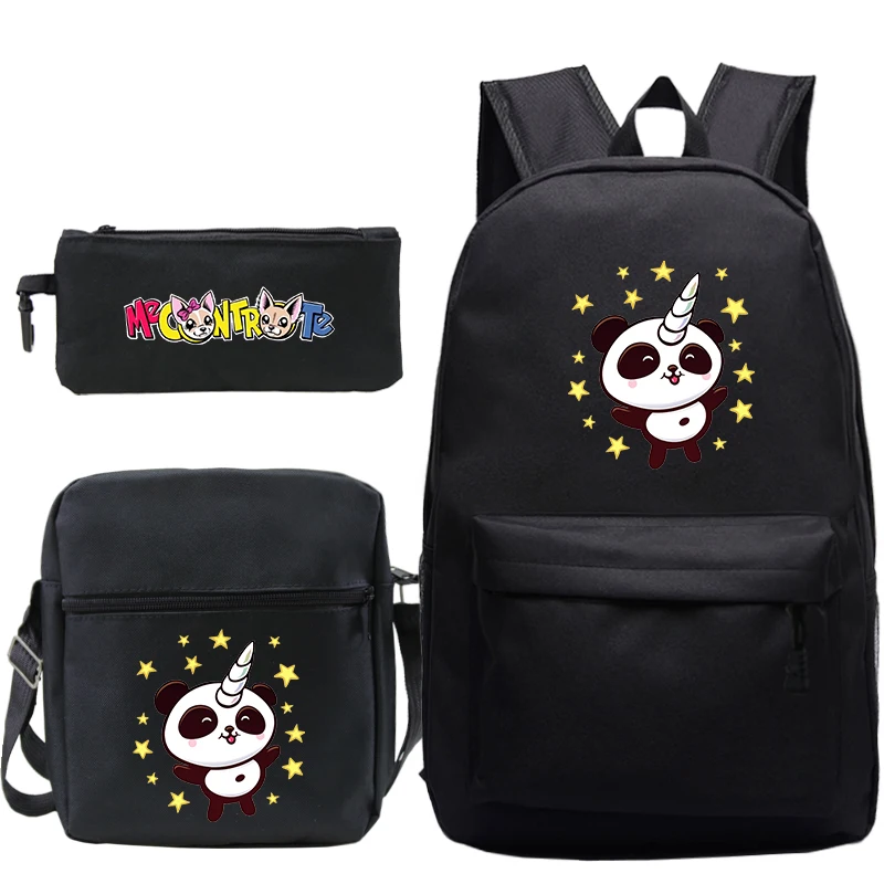 Me Contro Te 3Pcs/Set Backpacks Students Girls School Bagpacks Pencil Case Shoulder Bags Me Contro Te Boys School Bags Knapsacks