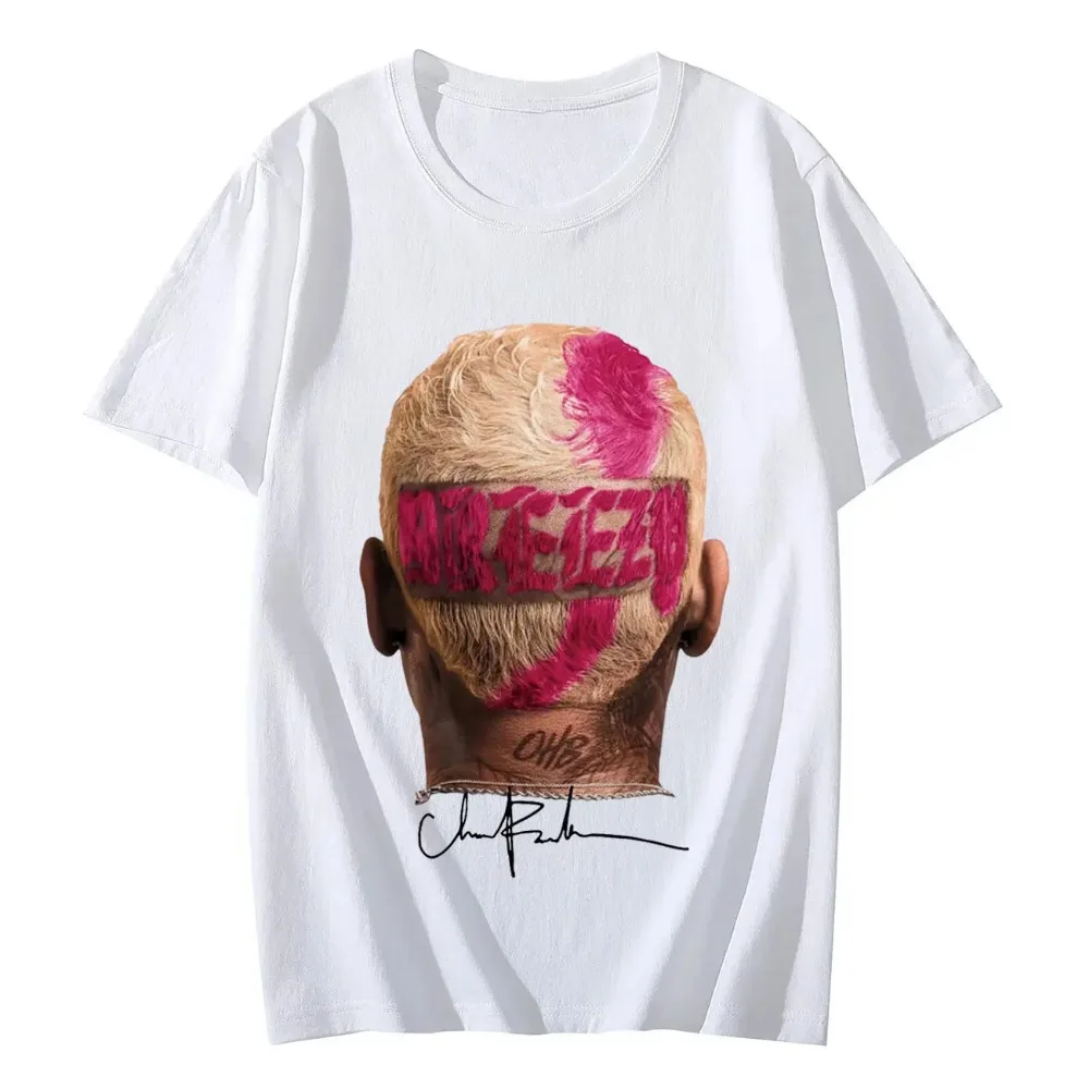 

Chris Brown Tee Merch T-shirts Cosplay Women Men Fashion Casual Crewneck Short Sleeve Streetwear T-shirt Gift Clothing
