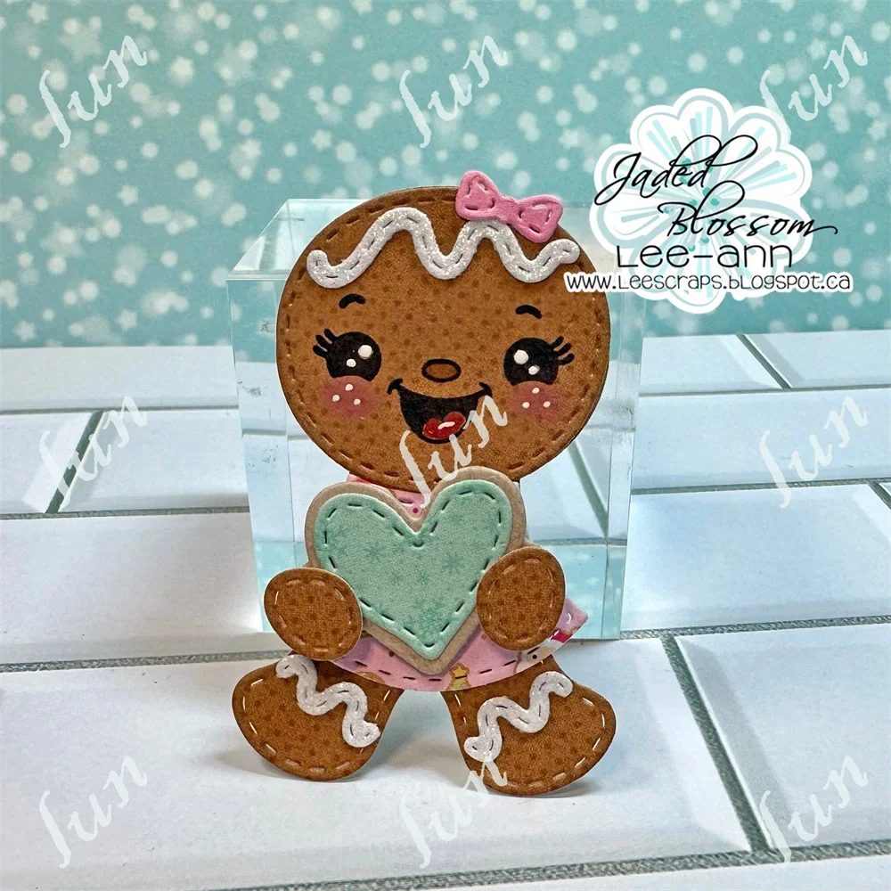 Gnome Friends Gingerbread Metal Cutting Dies Stencils Scrapbook DIY Crafts New Dies Supplies 2024 Christamas Stamps Molds