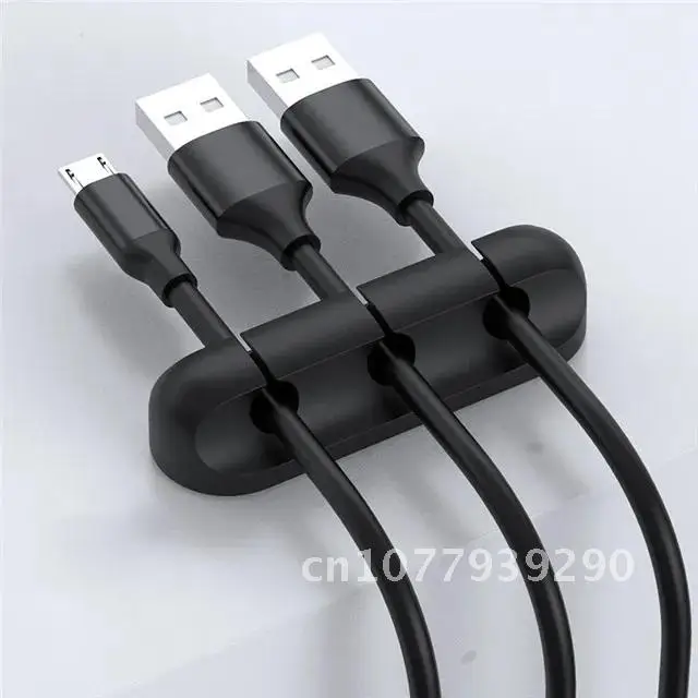 

Cable Fixed Organizer Silicone USB Cable Winder Desktop Tidy Management Clips Cable Holder For Mouse Headphone Wire Organizer