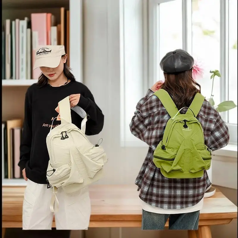 

Women Backpack School Bag For Girl Lightweight Travel Back Pack Daily Commute Class Bag Preppy Style Bag Oxford Rucksack Purse