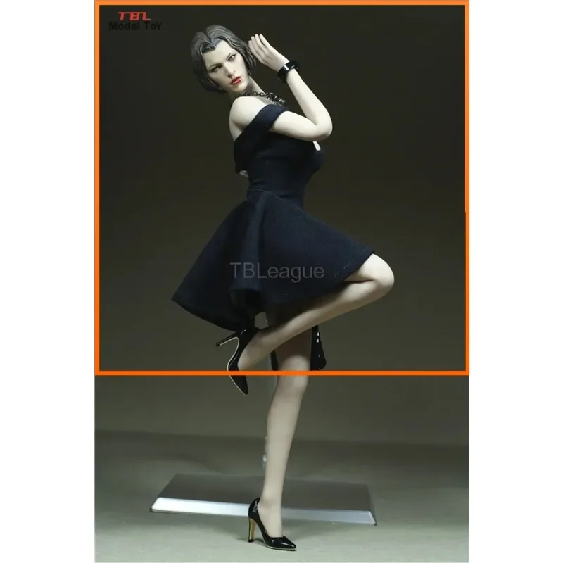 TBLeague 1/6 Scale Morning Glory Sex Dress Female Soldier Off The Shoulder Skirt for 12in Phicen Action Figure Toy