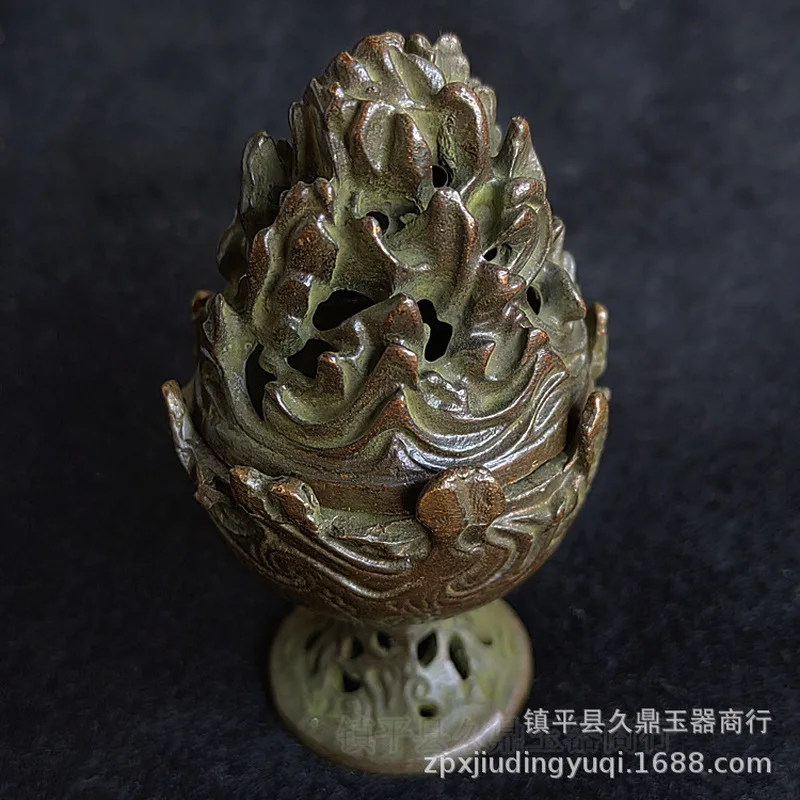 Antique Miscellaneous Items: Flame-Shaped, Home and Office Bronze Ornament