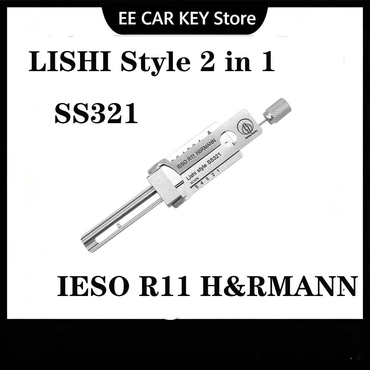 IESO R11 SS321 LISHI 2-in-1 High-Quality Residential Master Padlock Tool Locksmith Supplies Repair Tools For German Hohmann Lock