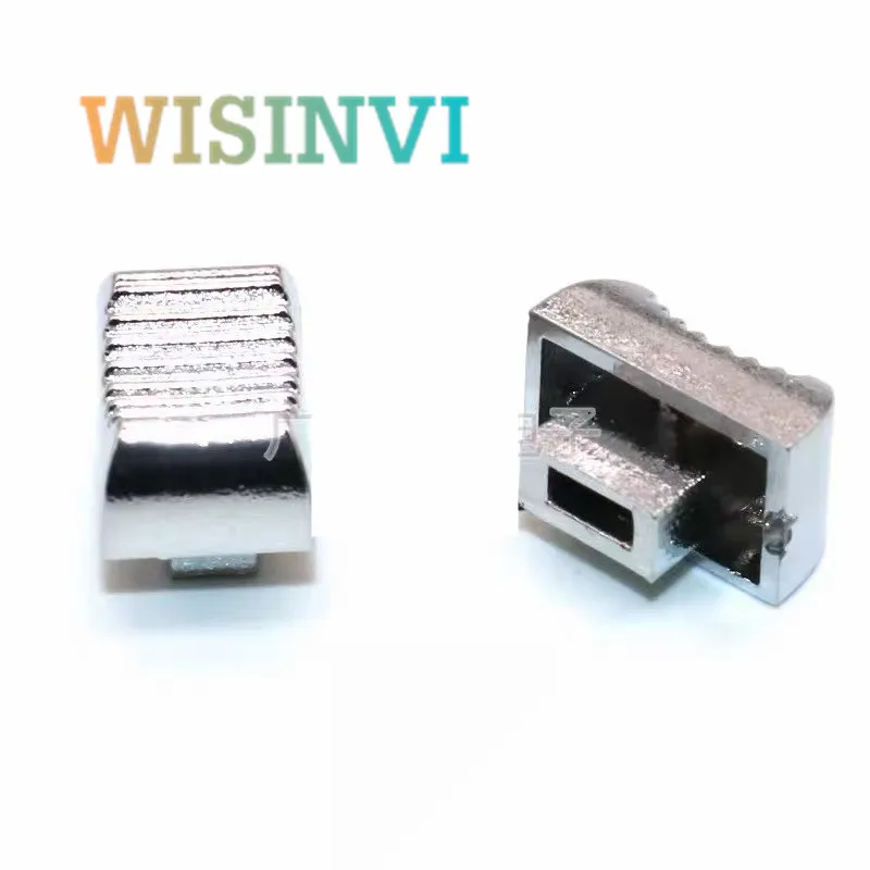 10PCS  13*8*9MM straight slide potentiometer mixer push rod cap plastic console volume hat inner hole 4MM Electroplated push key